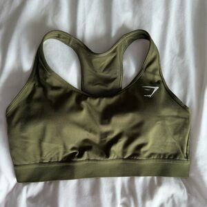 Gymshark Olive Green Performance Top